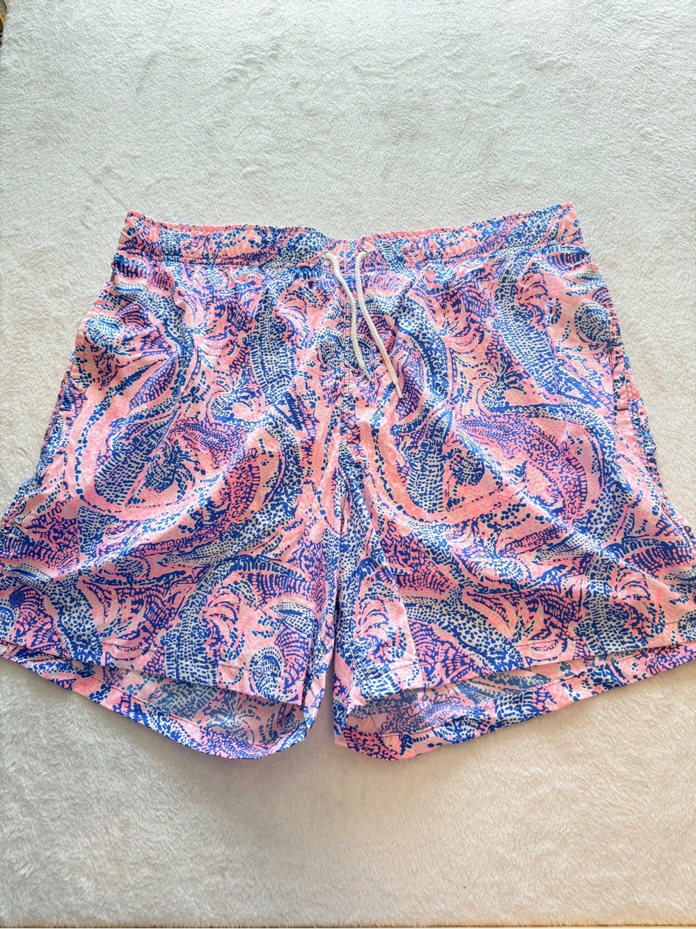 Lilly Pulitzer Capri Swim Trunk Mesh Liner Mens XXL Resortcore Coastal Festival